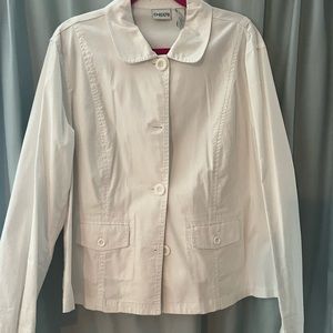 Chicos White Jacket Size 3